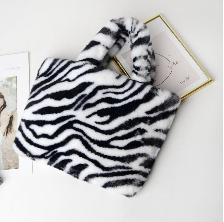 Zebra print purse